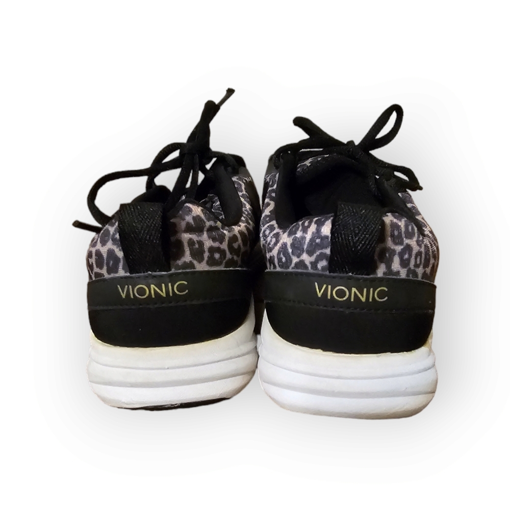 Vionic leopard‎ print black sneakers - Picture 6 of 8